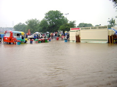 muddy lake by pyramid stage