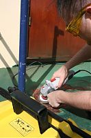Alex and the angle grinder