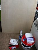 Supplies for the shower wall