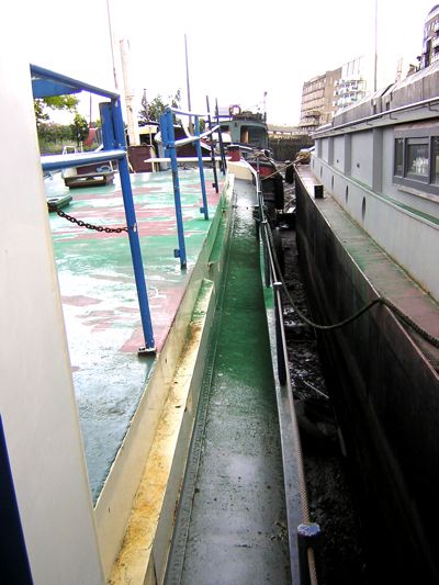 Green paint dust on sidedecks