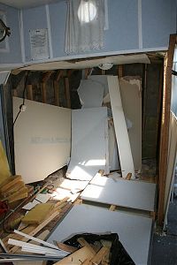Bunkbed room destruction - fully demolished