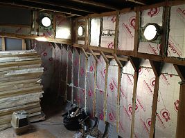 Insulation on the starboard side