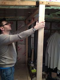 James huilding the first wall