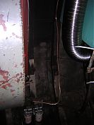 stove fuel pipe by diesel tank
