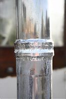 Flue joint on the upright section